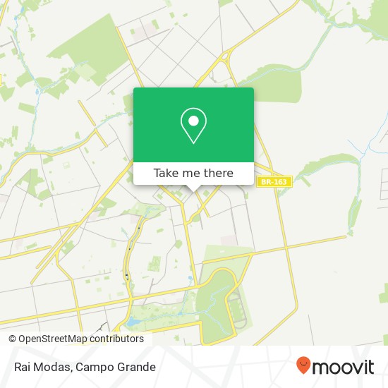 Mapa Rai Modas, Rua João Alves Muller, 135 Mata do Jacinto Campo Grande-MS 79033-310