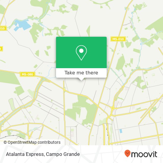 Mapa Atalanta Express, Rua Hugo Borges Soares, 107 Nasser Campo Grande-MS 79117-230
