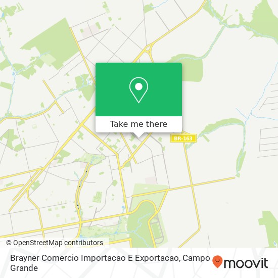 Mapa Brayner Comercio Importacao E Exportacao, Rua Itaparica, 514 Novos Estados Campo Grande-MS 79034-400