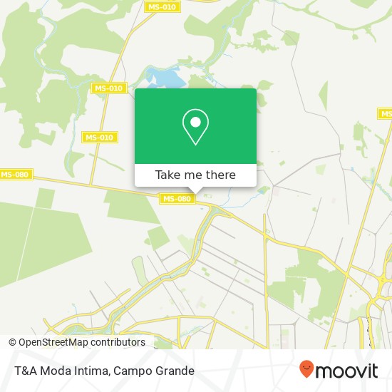 Mapa T&A Moda Intima, Rua Joaquim Cândido, 120 José Abrão Campo Grande-MS 79114-140