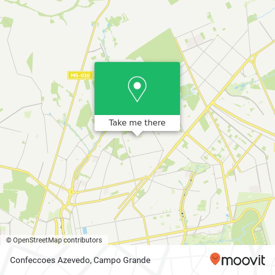 Mapa Confeccoes Azevedo, Rua Madame Butterfly, 399 Coronel Antonino Campo Grande-MS 79013-310