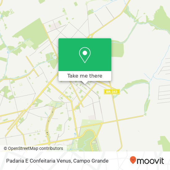 Mapa Padaria E Confeitaria Venus, Avenida Nosso Senhor do Bonfim Novos Estados Campo Grande-MS 79034-000