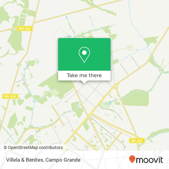 Mapa Villela & Benites, Avenida Gualter Barbosa, 1536 Nova Lima Campo Grande-MS 79015-480