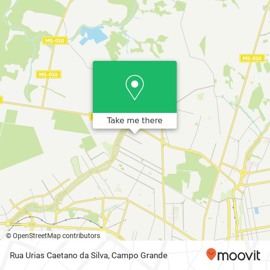 Rua Urias Caetano da Silva map