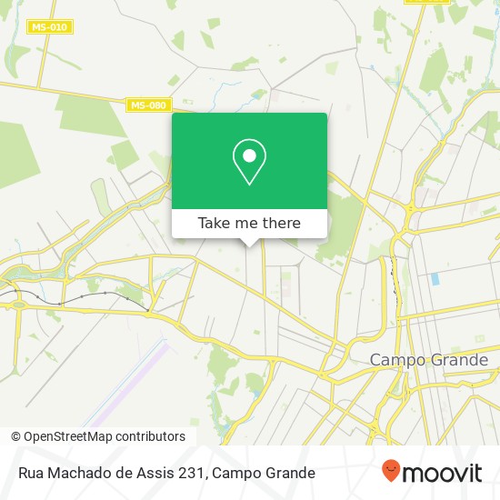 Mapa Rua Machado de Assis 231