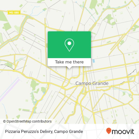 Pizzaria Peruzzo's Delivry map