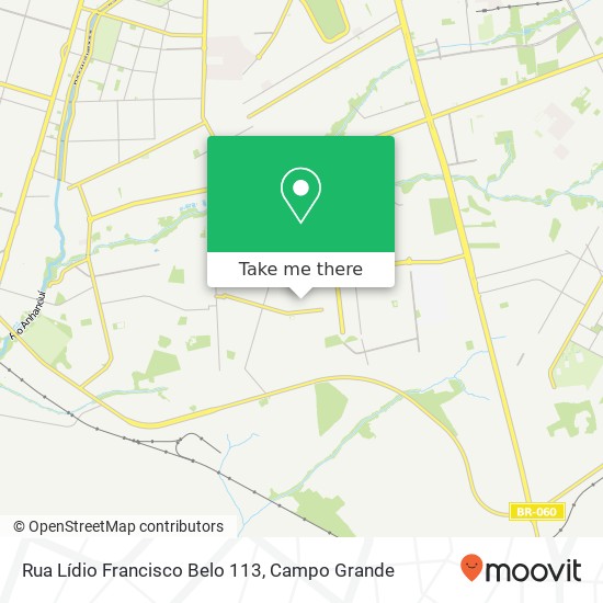 Mapa Rua Lídio Francisco Belo 113