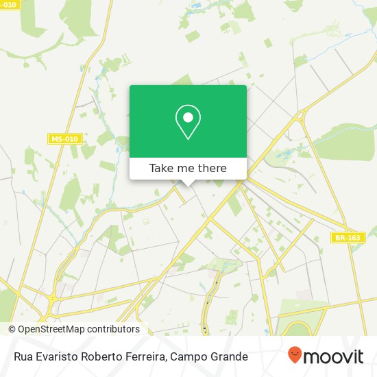 Mapa Rua Evaristo Roberto Ferreira