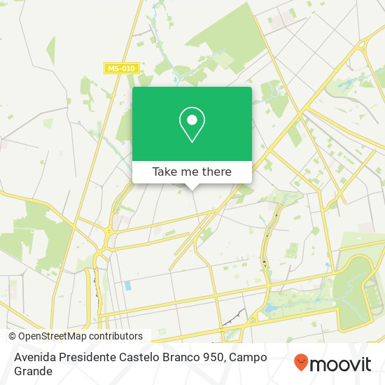 Mapa Avenida Presidente Castelo Branco 950