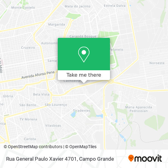 Mapa Rua General Paulo Xavier 4701