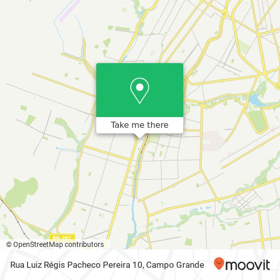 Mapa Rua Luiz Régis Pacheco Pereira 10