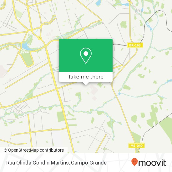 Mapa Rua Olinda Gondin Martins