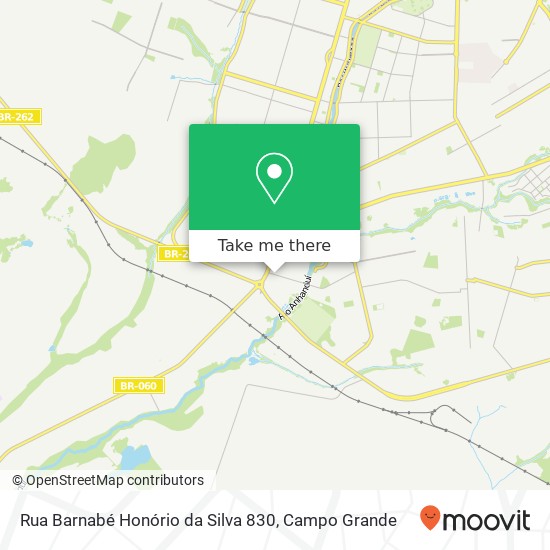 Mapa Rua Barnabé Honório da Silva 830