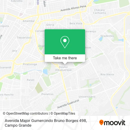 Avenida Major Gumercindo Bruno Borges 498 map