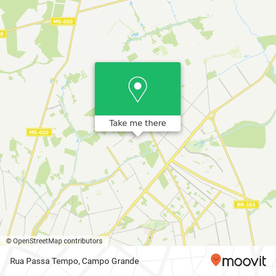 Mapa Rua Passa Tempo