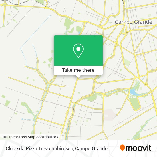 Mapa Clube da Pizza Trevo Imbirussu