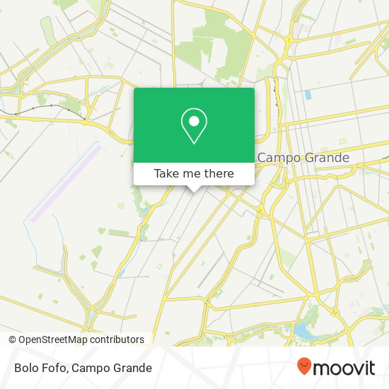 Mapa Bolo Fofo, Rua Albert Sabin, 349 Taveirópolis Campo Grande-MS 79090-160