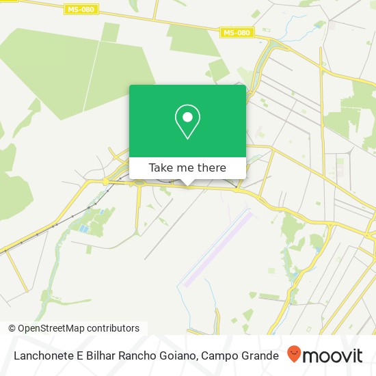 Mapa Lanchonete E Bilhar Rancho Goiano, Nova Campo Grande Campo Grande-MS 79104-000