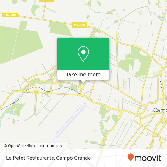 Mapa Le Petet Restaurante, Rua das Flores Santo Antonio Campo Grande-MS 79102-380