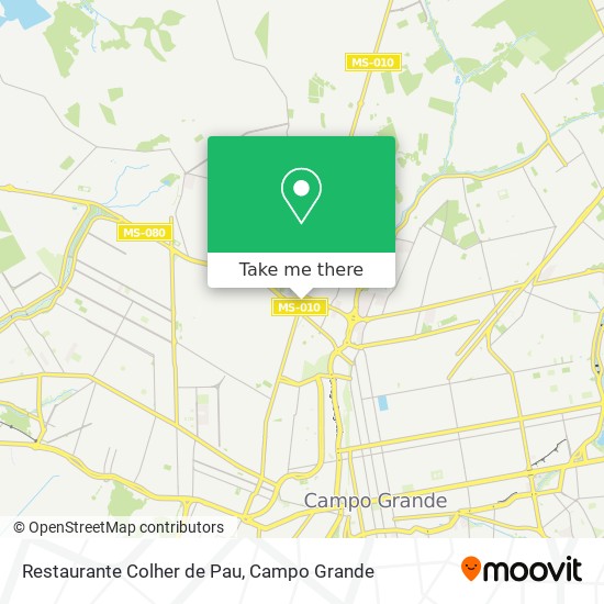 Mapa Restaurante Colher de Pau