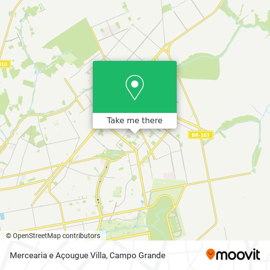 Mapa Mercearia e Açougue Villa