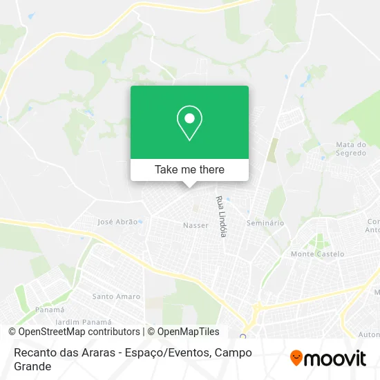 Recanto das Araras - Espaço / Eventos map