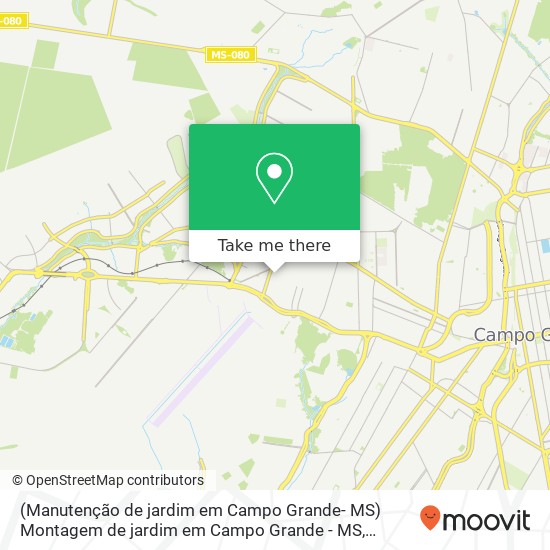 Mapa (Manutenção de jardim em Campo Grande- MS) Montagem de jardim em Campo Grande - MS