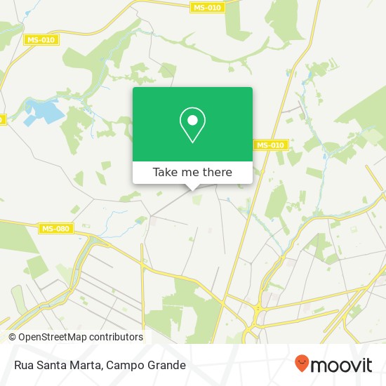 Mapa Rua Santa Marta