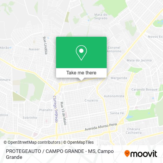 Mapa PROTEGEAUTO / CAMPO GRANDE - MS