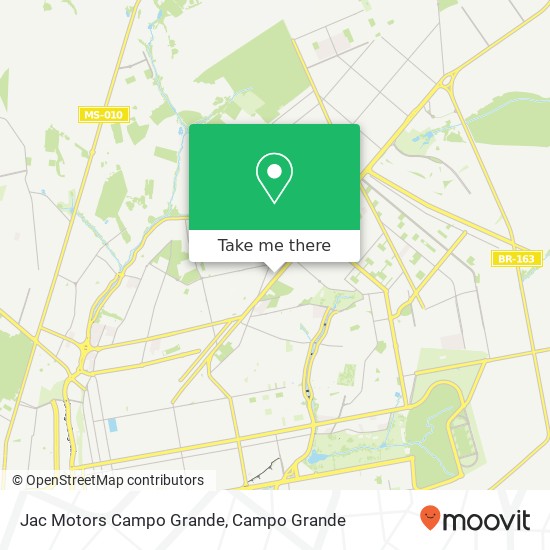 Jac Motors Campo Grande map