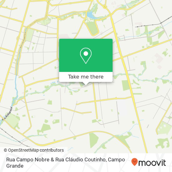 Mapa Rua Campo Nobre & Rua Cláudio Coutinho