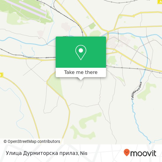 Улица Дурмиторска прилаз map