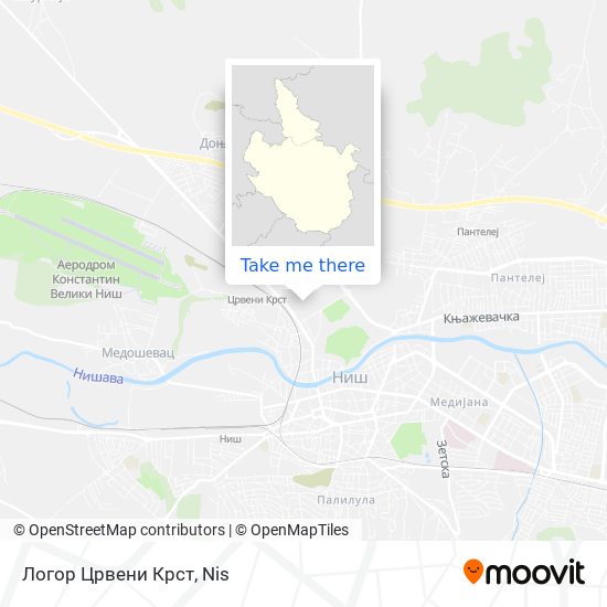 Логор Црвени Крст map