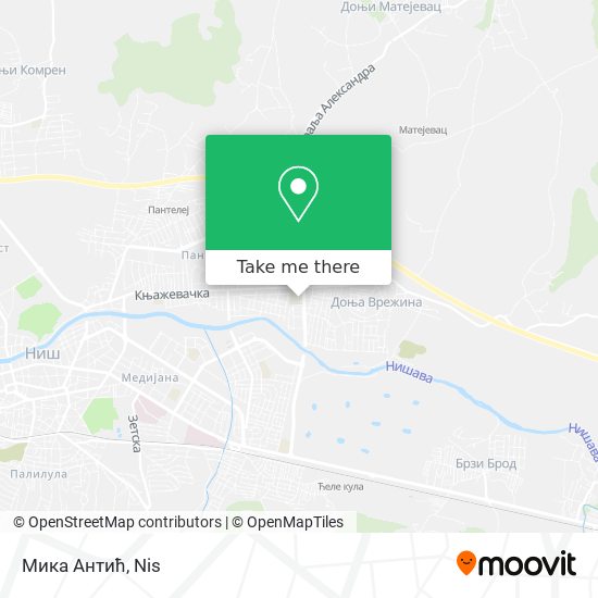 Мика Антић map