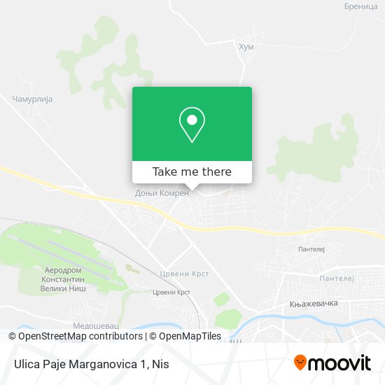 Ulica Paje Marganovica 1 map