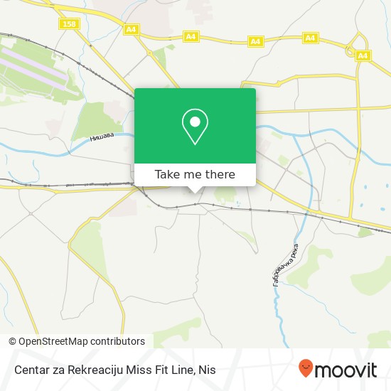 Centar za Rekreaciju Miss Fit Line map