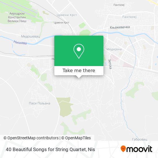 40 Beautiful Songs for String Quartet map