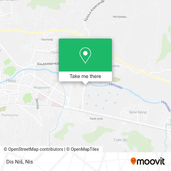 Dis Niš map