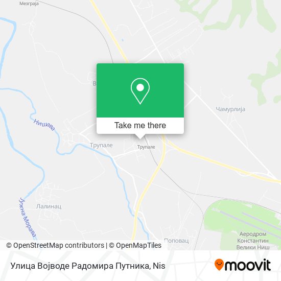 Улица Војводе Радомира Путника map