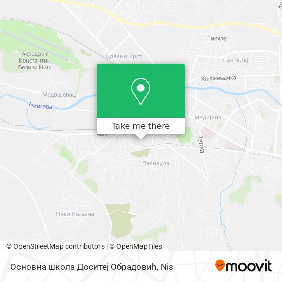 Основна школа Доситеј Обрадовић map