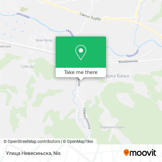 Улица Невесињска map