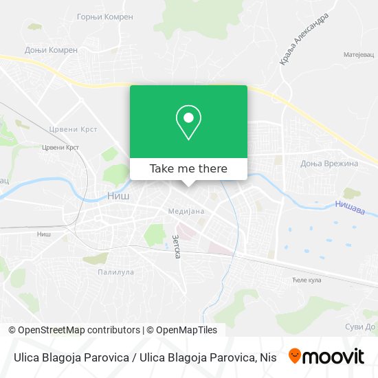 Ulica Blagoja Parovica / Ulica Blagoja Parovica map