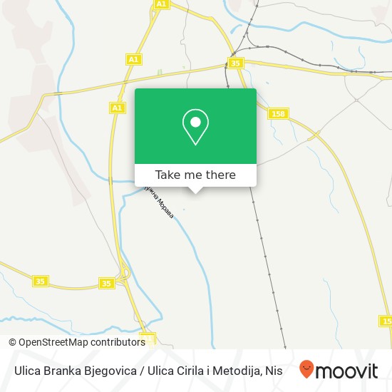 Ulica Branka Bjegovica / Ulica Cirila i Metodija map