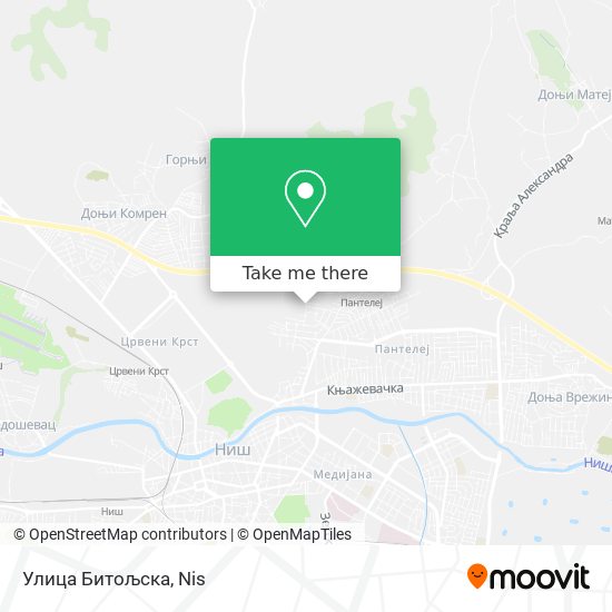 Улица Битољска map