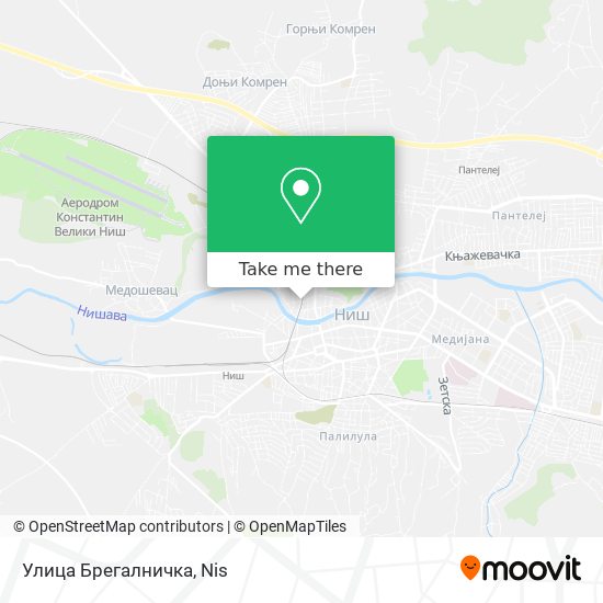 Улица Брегалничка map