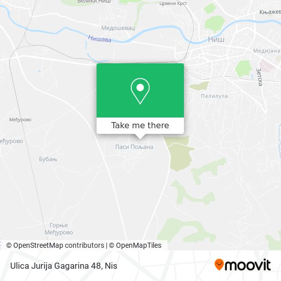 Ulica Jurija Gagarina 48 map