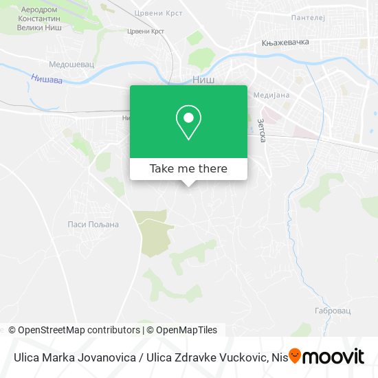 Ulica Marka Jovanovica / Ulica Zdravke Vuckovic map