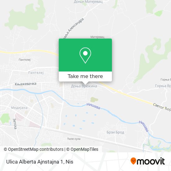 Ulica Alberta Ajnstajna 1 map