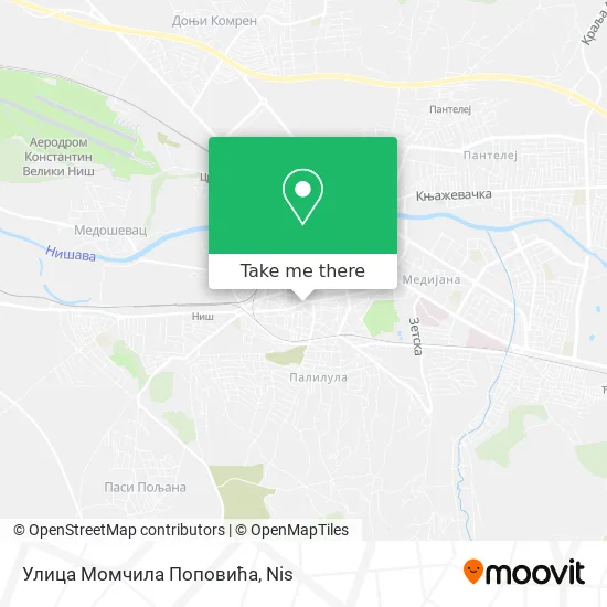 Улица Момчила Поповића map