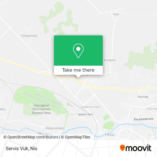 Servis Vuk map